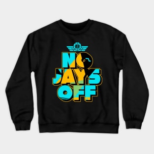 Jay All Day Aqua Retro Crewneck Sweatshirt